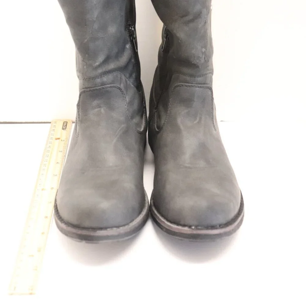 MUK LUKS Women's Winter Boots with Fur Lining and Side Zippers Black Size 8